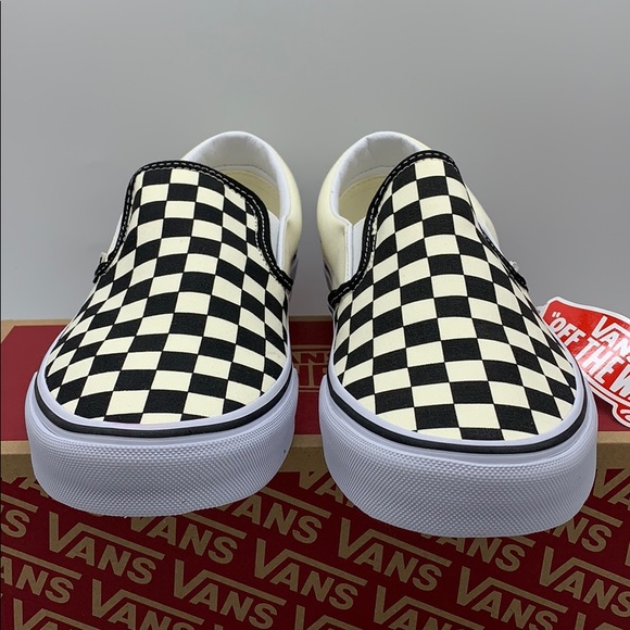 VANS CLASSIC SLIP ON Black & White CheckerboaWMNS - Picture 6 of 16